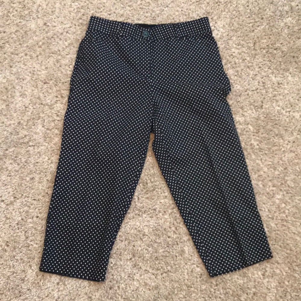 Kim Rogers black dot Capri sz 10 euc